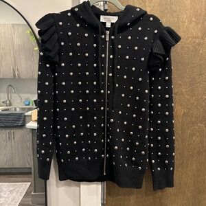 Michael Kors collection cashmere zipper up sweater